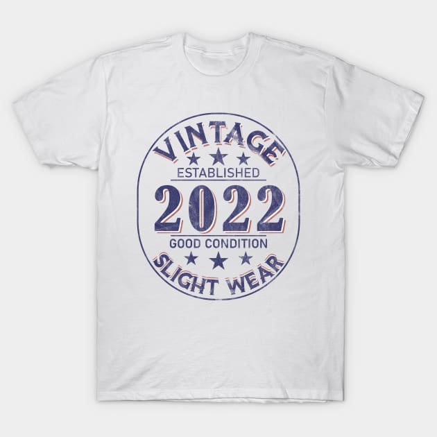 Vintage Established 2022 T-Shirt by Stacy Peters Art